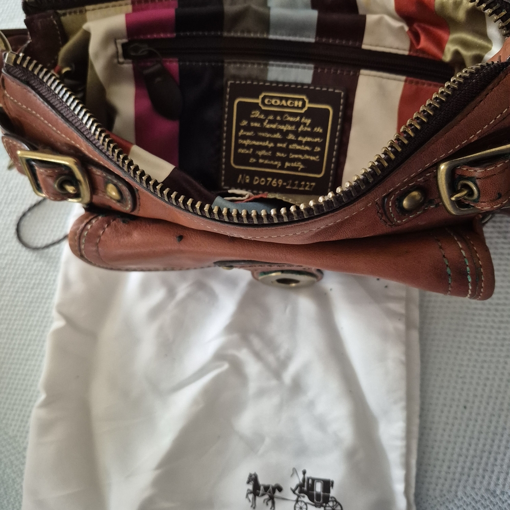 Coach Legacy 65th Anniversary Brown Whiskey Vachetta Leather Shoulder Bag - Picture 2 of 7